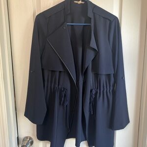 Pleione blue/black zip up lightweight jacket S